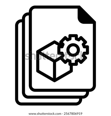 Virtual Machine Icon Element For Design