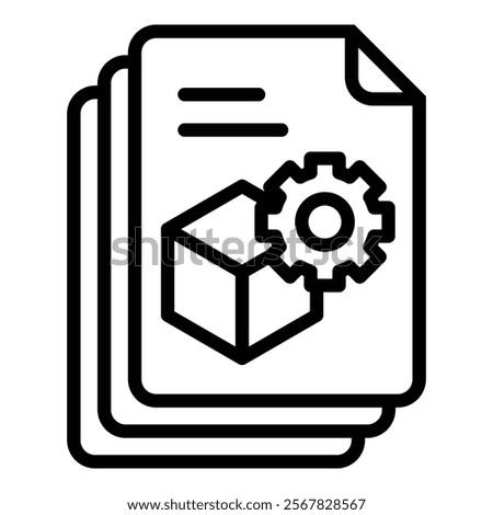 Virtual Machine Icon Element For Design