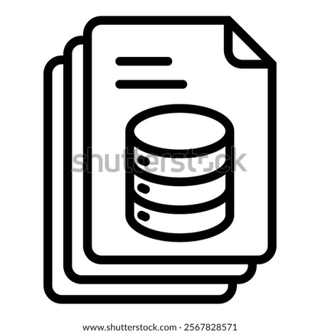 Database Icon Element For Design