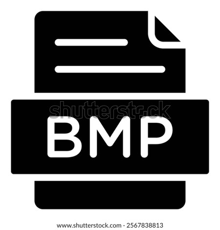 Bmp Document File Icon Element For Design