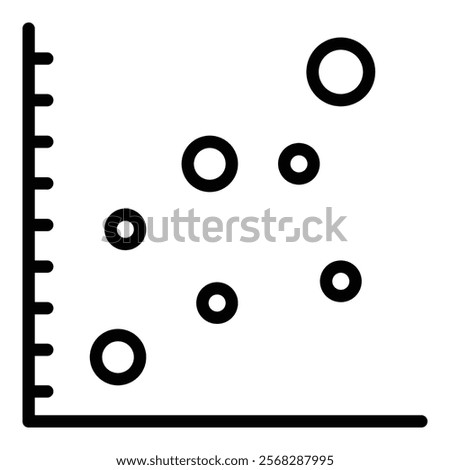 Scatter Plot Icon Element For Design