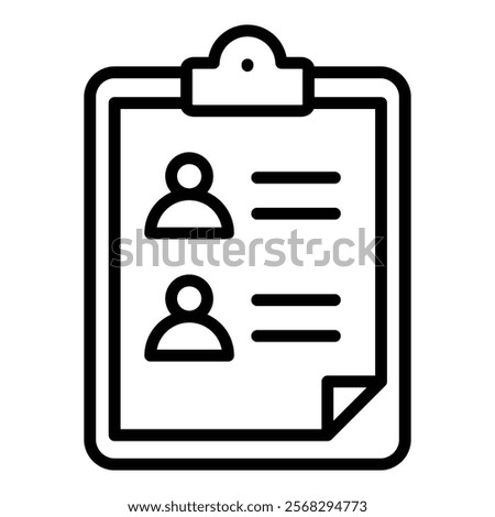 Guest List Icon Element For Design