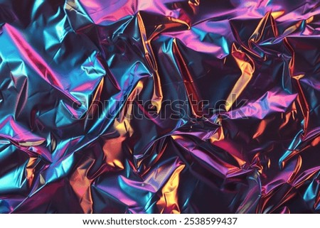 Similar – Image, Stock Photo Detail of an holographic and iridiscent school bag