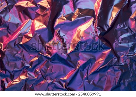 Similar – Image, Stock Photo Detail of an holographic and iridiscent school bag