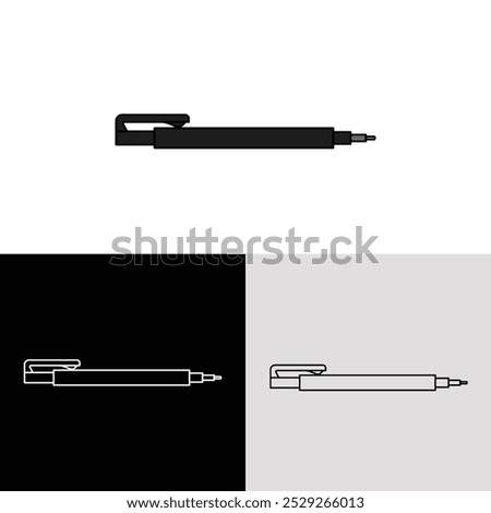 Flat illustration vektor graphic of mechanical eraser perfect for logo design, brochures, website and application displays