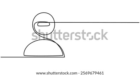 User delete flat icons, symbols set. Person profile with minus symbol. Sign for web and app. Vector illustration isolated on white background, continuous one line drawing, Delete user icon in bold.