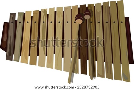 lllustration of Kolintang - Indonesian Instrument