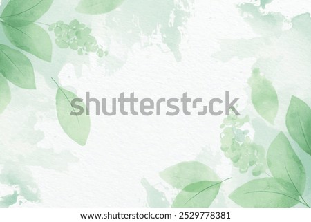 hand painted watercolor nature background