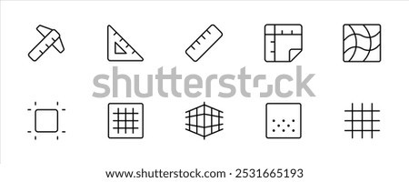 Ruler icon. Software, Tools, grid, layer icon in different style vector illustration. vector icons designed in filled, outline, line and stroke style can be used for web, mobile, UI. Design