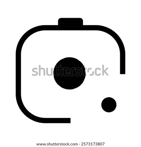 Lens icon. Mobile lens app. Mobile Lens icon. Camera lens icon vector.  