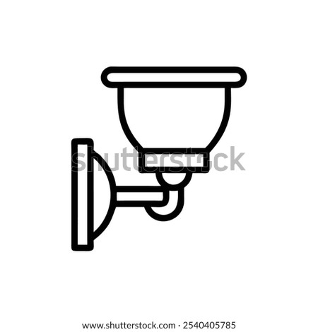 wall-sconce icon vector illustration style