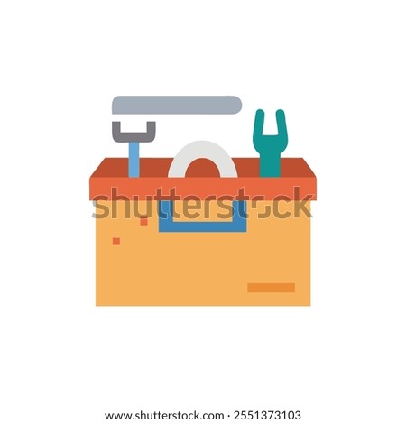 toolbox icon vector illustration style