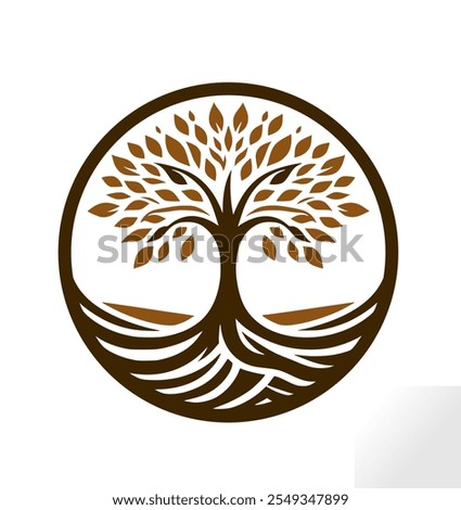 old big tree vector logo design. vector eps logo design for business or reflecting eco, ecology, farming, growth, nature, education etc.	