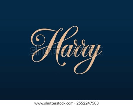 Harry Logo Design, Harry Name Logo Vector, Customizable Harry Signature Logo