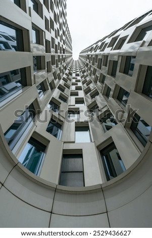 Similar – Image, Stock Photo curved glass facade Berlin