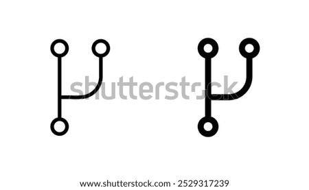 Code branch icon concept. Stock vector