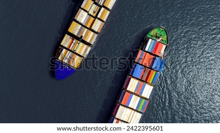 Similar – Image, Stock Photo Aerial view two