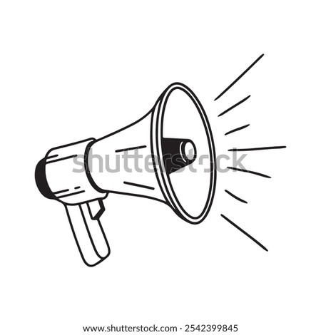 Simple megaphone logo icon, Megaphone icon vector