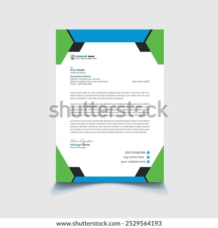 Creative Corporate letterhead design Template