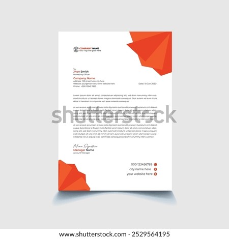 Creative Corporate letterhead design Template