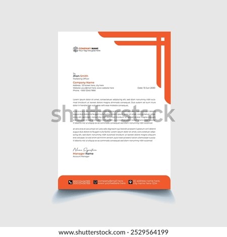 Creative Corporate letterhead design Template