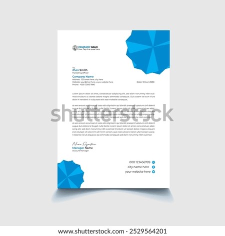 Creative Corporate letterhead design Template