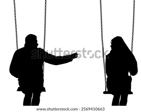 Similar – Image, Stock Photo Girl swings Infancy