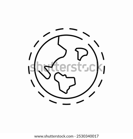 ozone layer icon sign vector