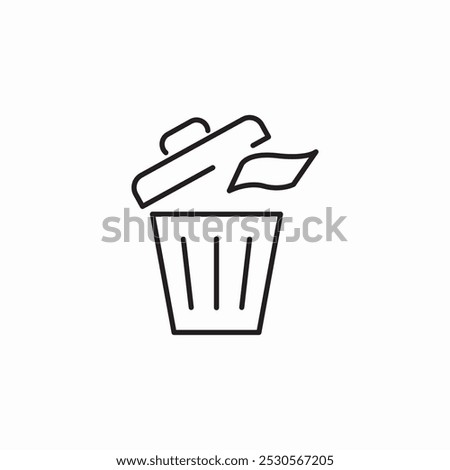 rcycle bin trush icon sign vector