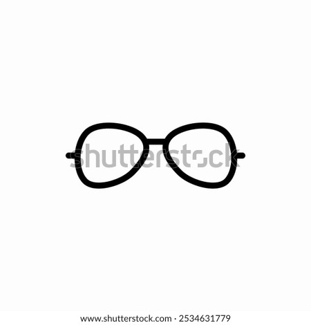 glasses optical icon sign vector