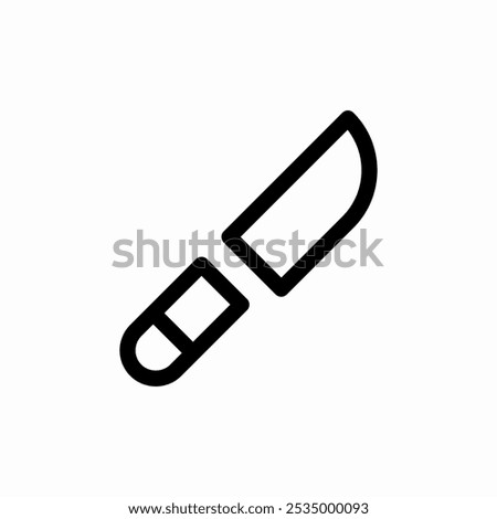 knife cut icon sign vector