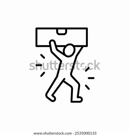 carry a load icon sign vector