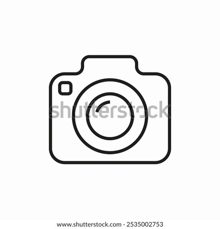 photo camera icon sign vector