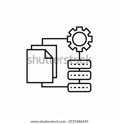 server files settings icon sign vector