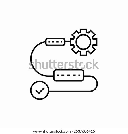 file settings path icon sign vector