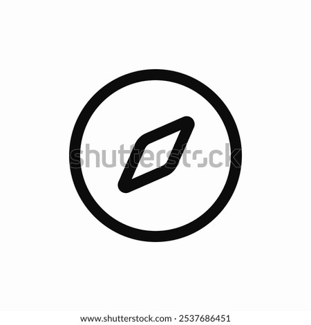 compass direction icon sign vector