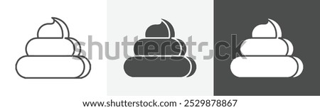 poo icon Vector illustration art