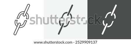 unlinked icon Flat design on isolated background