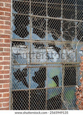 Image, Stock Photo behind metal grids