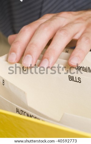 Empty folder focused on bill section