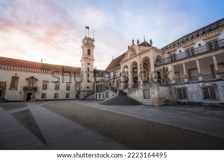 Similar – Foto Bild Das Stadtbild von Coimbra bei Sonnenuntergang, Portugal