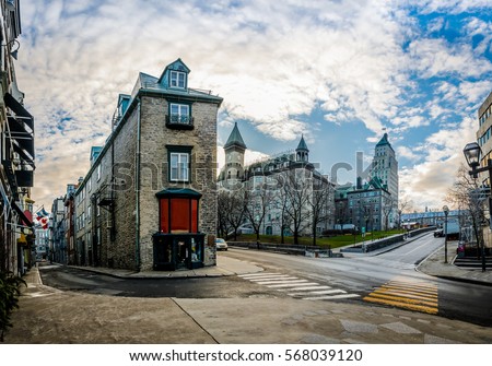 Similar – Image, Stock Photo Old City Quebec Québec