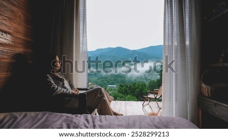 Similar – Image, Stock Photo Balcony in the tropics