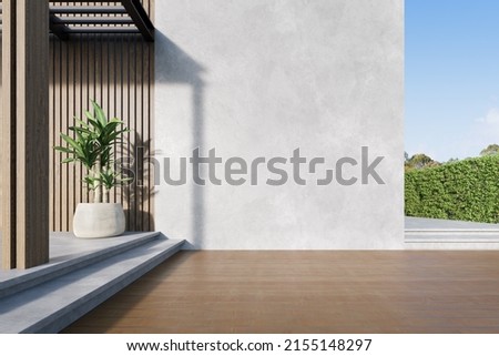 Similar – Image, Stock Photo entrance to the terraced house and broom ready to hand