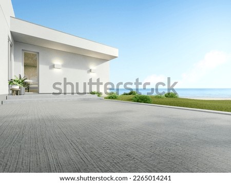 Similar – Image, Stock Photo entrance to the terraced house and broom ready to hand