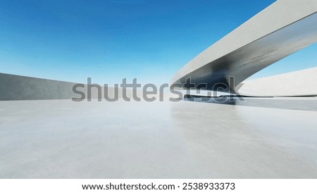 Similar – Image, Stock Photo Asphalt with wavy structures accentuated by light sand