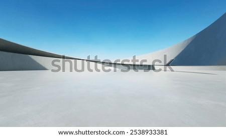 Image, Stock Photo Asphalt with wavy structures accentuated by light sand