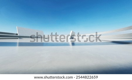 Similar – Image, Stock Photo Asphalt with wavy structures accentuated by light sand