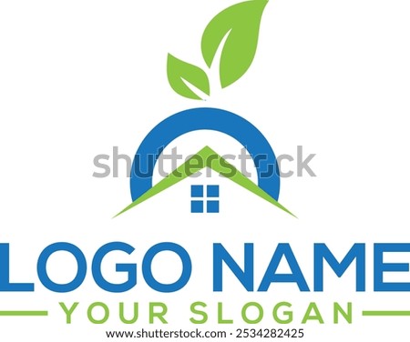 home Eco house Circle logo