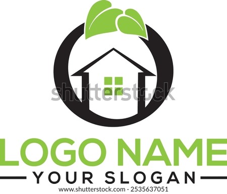 Home Organic logo vector design concept icon 